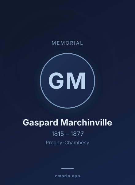 Memorial portrait of Gaspard Marchinville
