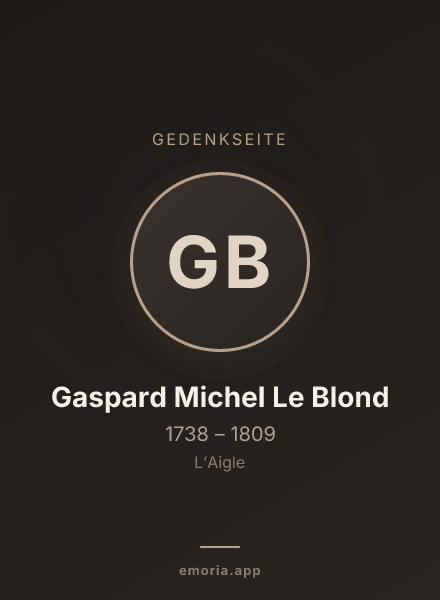Gedenkportrait von Gaspard Michel Le Blond
