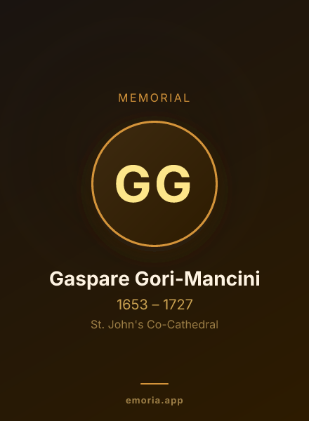 Memorial portrait of Gaspare Gori-Mancini