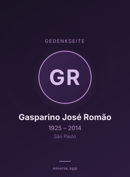 Gedenkportrait von Gasparino José Romão