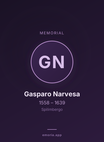Memorial portrait of Gasparo Narvesa