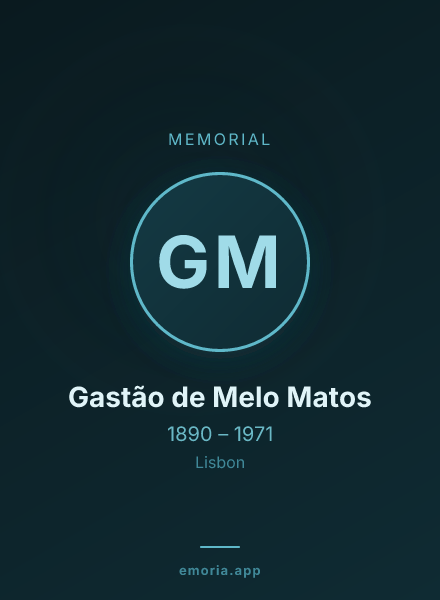 Memorial portrait of Gastão de Melo Matos