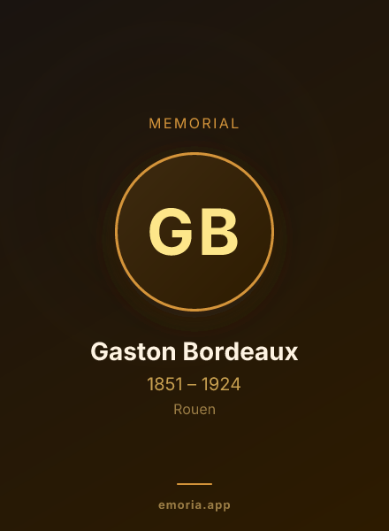 Memorial portrait of Gaston Bordeaux