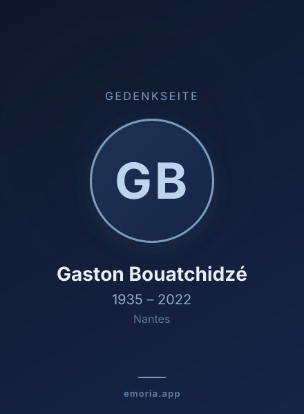 Gedenkportrait von Gaston Bouatchidzé