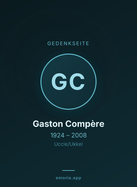 Gedenkportrait von Gaston Compère
