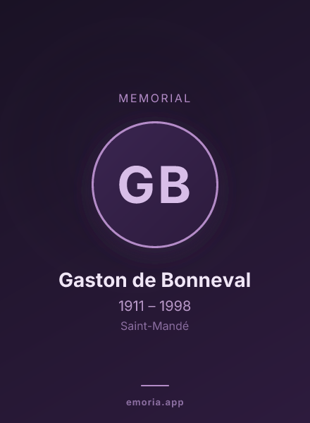 Memorial portrait of Gaston de Bonneval