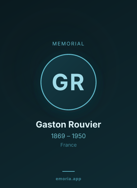 Memorial portrait of Gaston Rouvier