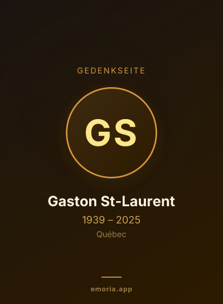 Gedenkportrait von Gaston St-Laurent