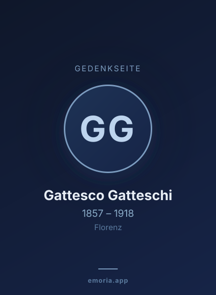 Gedenkportrait von Gattesco Gatteschi