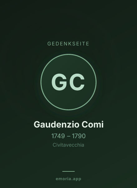 Gedenkportrait von Gaudenzio Comi