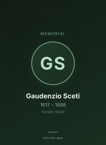 Memorial portrait of Gaudenzio Sceti