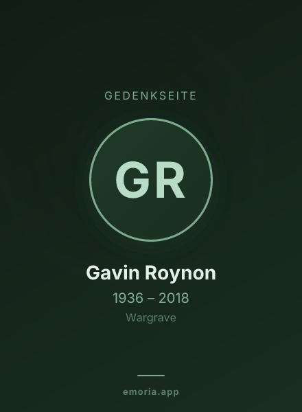 Gedenkportrait von Gavin Roynon