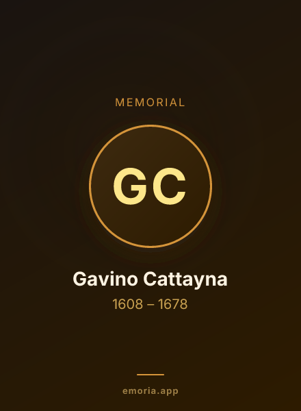 Memorial portrait of Gavino Cattayna