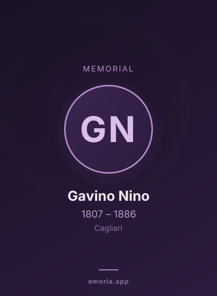 Memorial portrait of Gavino Nino
