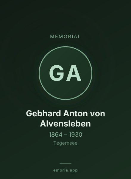 Memorial portrait of Gebhard Anton von Alvensleben