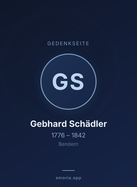 Gedenkportrait von Gebhard Schädler