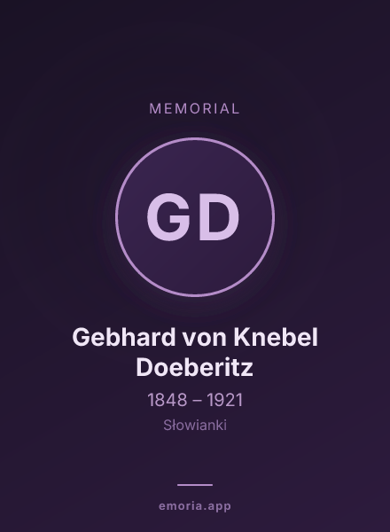Memorial portrait of Gebhard von Knebel Doeberitz