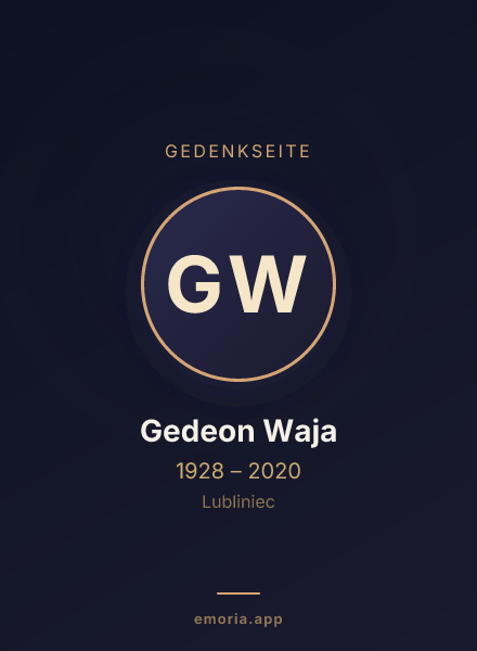 Gedenkportrait von Gedeon Waja