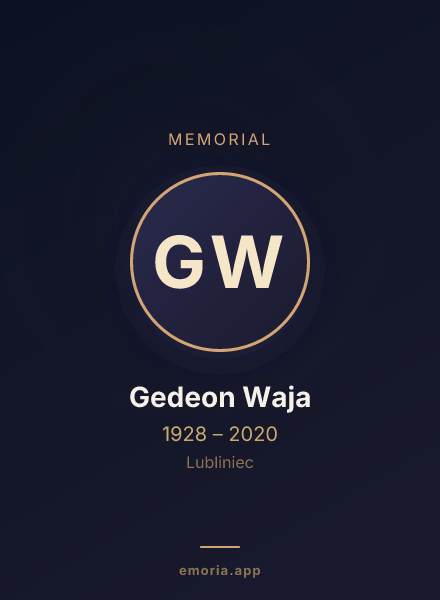 Memorial portrait of Gedeon Waja