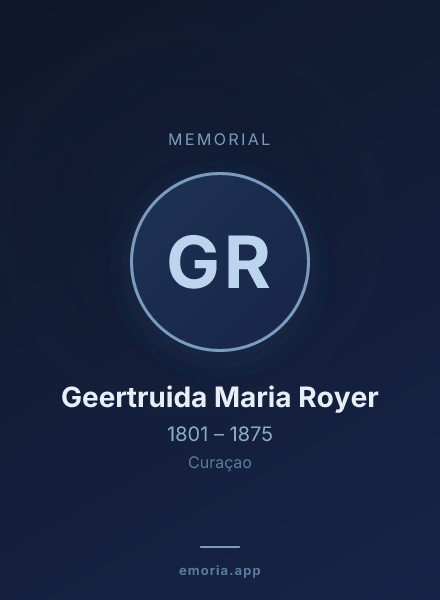 Memorial portrait of Geertruida Maria Royer