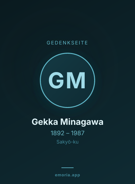 Gedenkportrait von Gekka Minagawa