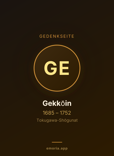Gedenkportrait von Gekkōin