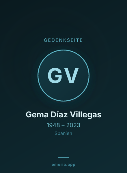 Gedenkportrait von Gema Díaz Villegas