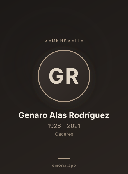 Gedenkportrait von Genaro Alas Rodríguez