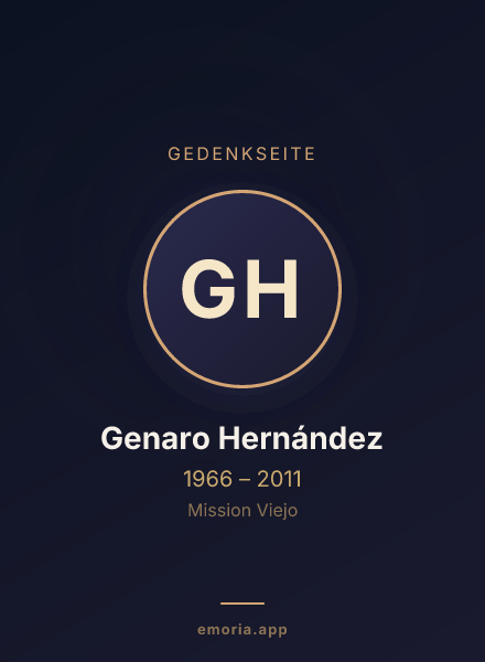 Gedenkportrait von Genaro Hernández