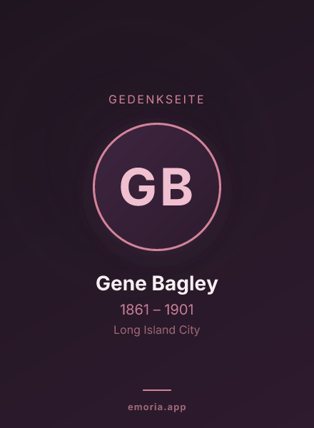Gedenkportrait von Gene Bagley