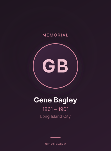 Memorial portrait of Gene Bagley