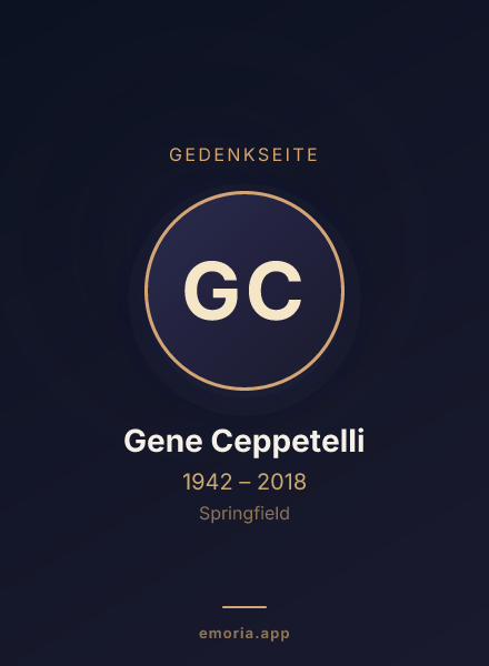 Gedenkportrait von Gene Ceppetelli
