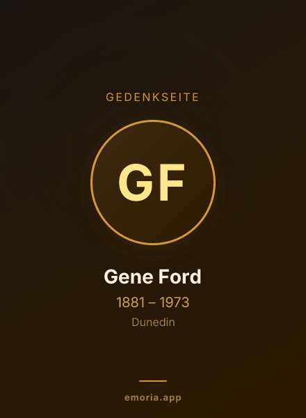 Gedenkportrait von Gene Ford
