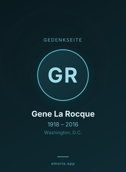 Gedenkportrait von Gene La Rocque
