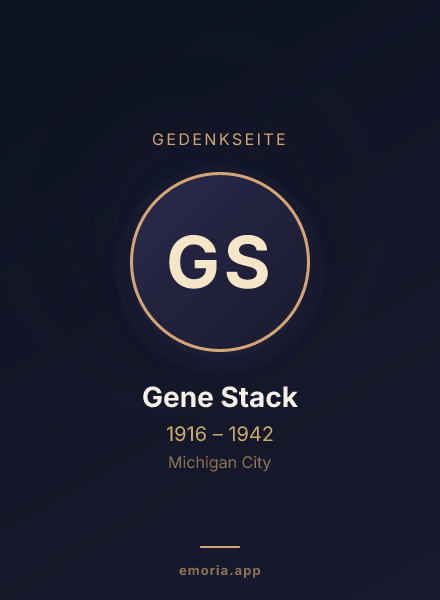 Gedenkportrait von Gene Stack