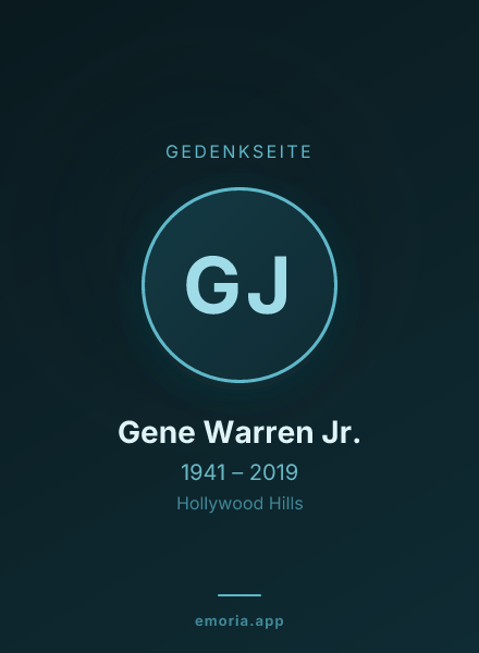 Gedenkportrait von Gene Warren Jr.