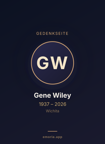 Gedenkportrait von Gene Wiley
