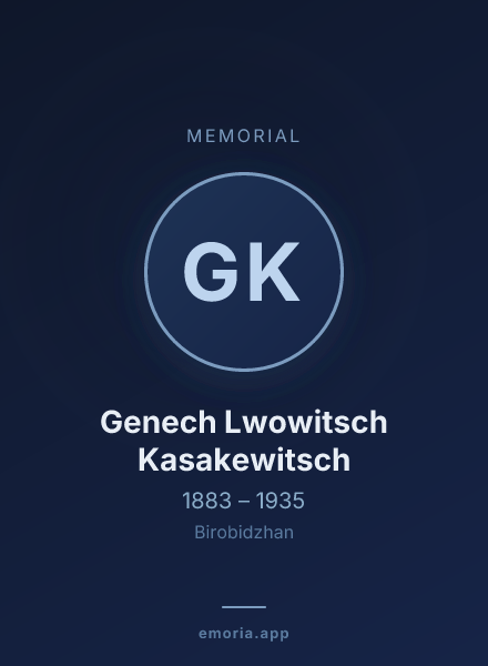 Memorial portrait of Genech Lwowitsch Kasakewitsch