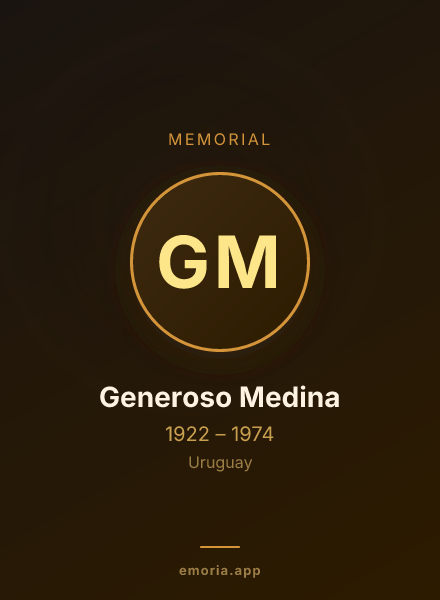 Memorial portrait of Generoso Medina