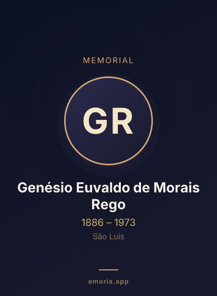 Memorial portrait of Genésio Euvaldo de Morais Rego
