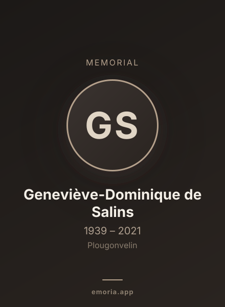 Memorial portrait of Geneviève-Dominique de Salins