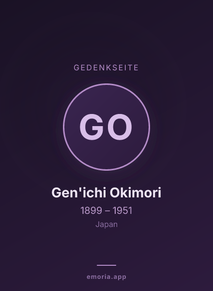 Gedenkportrait von Gen'ichi Okimori