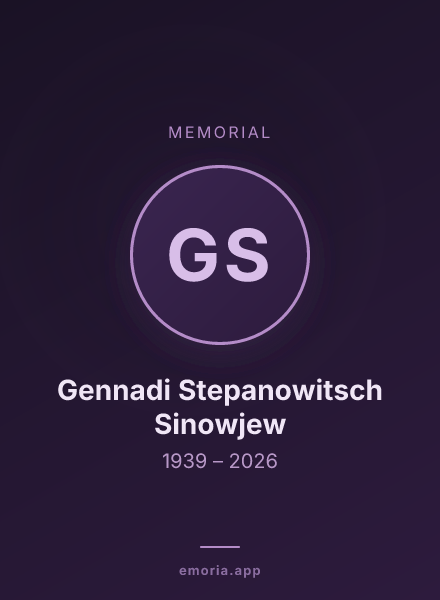 Memorial portrait of Gennadi Stepanowitsch Sinowjew