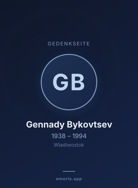 Gedenkportrait von Gennady Bykovtsev