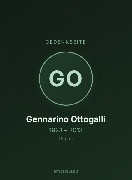 Gedenkportrait von Gennarino Ottogalli