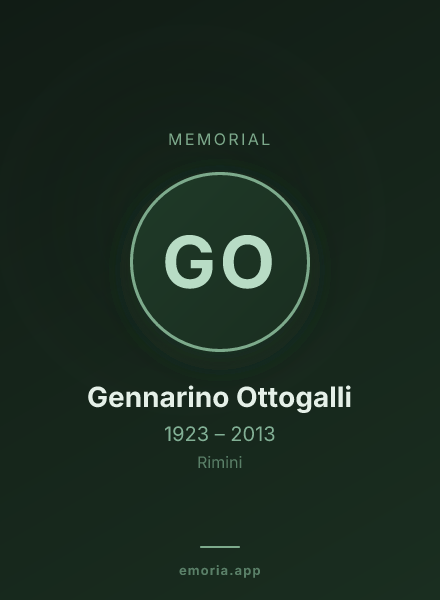 Memorial portrait of Gennarino Ottogalli