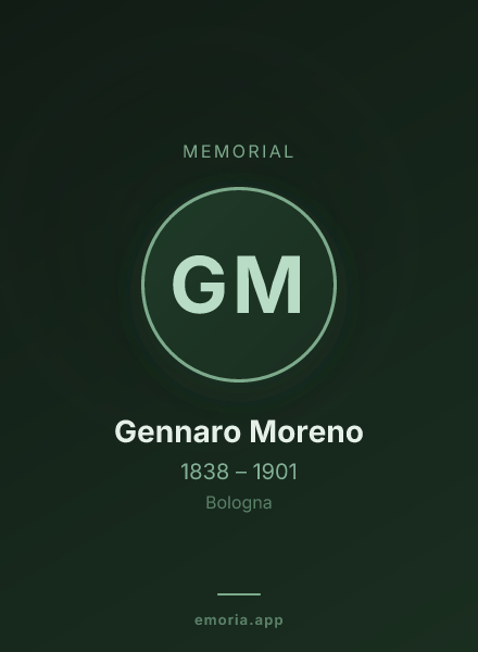 Memorial portrait of Gennaro Moreno