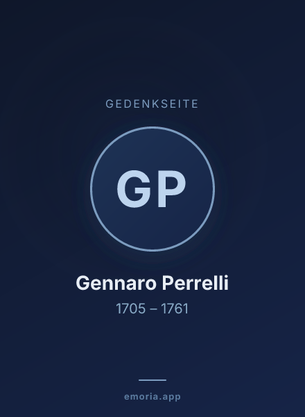 Gedenkportrait von Gennaro Perrelli