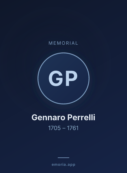 Memorial portrait of Gennaro Perrelli