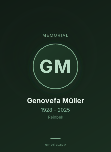 Memorial portrait of Genovefa Müller